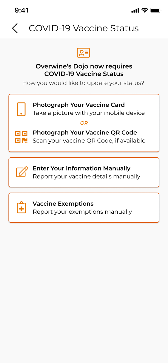 Project image for Visitu, Mobile Vaccine Status, Mobile Vaccine Entry Options